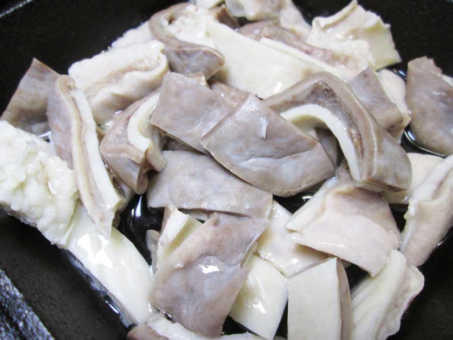 せんじ肉 作り方 豚ガツ サラダ油