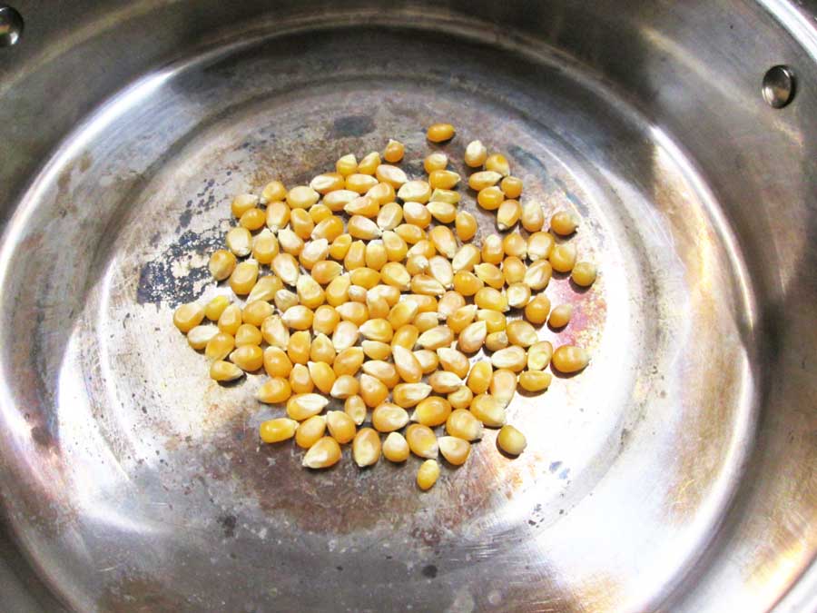 ダイソー ポップコーン原料豆 作り方10